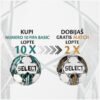 PAKET NUMERO 10 FIFA BASIC 10 LOPTI + 2 GRATIS MATCH LOPTE